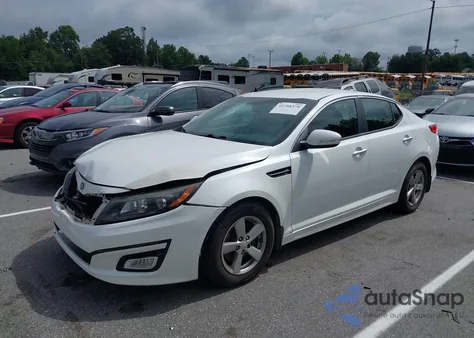 2015 Kia Optima Lx из США, поврежденный, VIN 5XXGM4A75FG434136